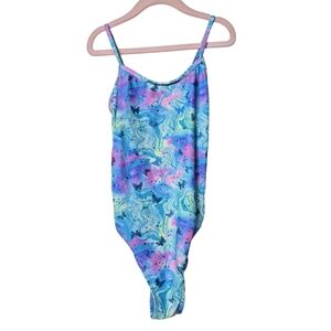 Bmagical Swirls Butterfly Pink Blue Purple One Piece Girls Swimsuit 10